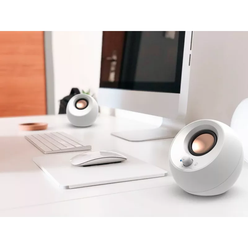 Creative Labs Pebble V3 White laidiniai ir belaidžiai garsiakalbiai 10 W