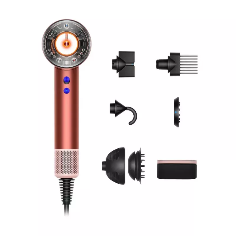 Dyson Supersonic plaukų džiovintuvas Nural Strawberry Brown, 1600W, 3 greičiai