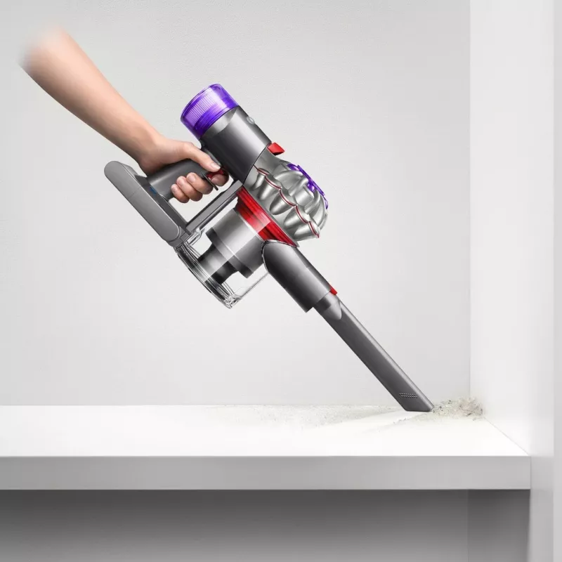 Dyson V8 Advanced 2-in-1 belaidis dulkių siurblys su akumuliatoriumi, sausas, be maišelio, nikelio/sidabro spalvos