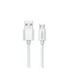 Savio USB 2.0 USB A - Micro USB baltas CL-167 3 m laidas