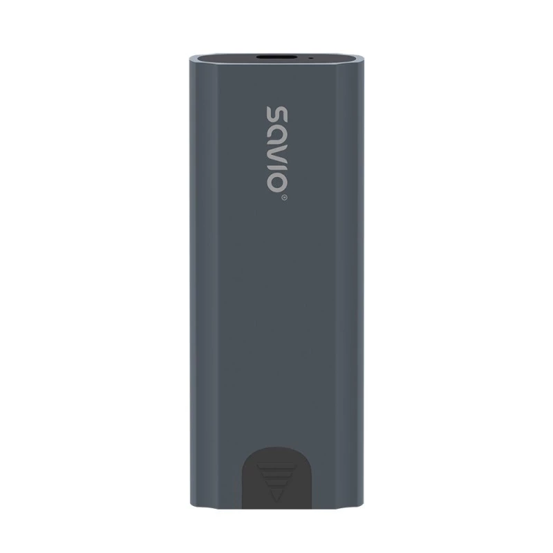 M.2 SSD korpusas SAVIO AK-67 Pilka, USB 10 Gbit/s, vieno M.2 disko palaikymas