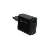 Laidinis mobiliojo įrenginio įkroviklis NATEC NUC-2143, 45 W, USB-C PD 3.0 + USB-A QC 3.0, 110–240 V, juodas