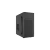 Korpusas NATEC Helix Mini Tower juodas – Micro-ATX/Mini-ITX, 3x3,5 col. + 5x2,5 col., 33 cm GPU, USB-C/USB-A