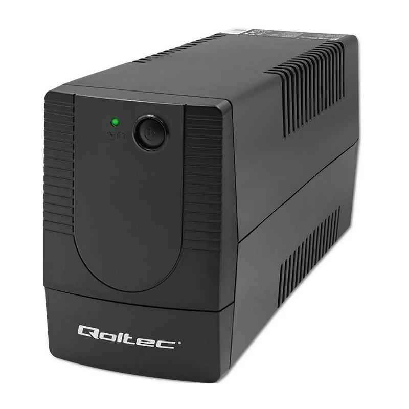 Qoltec 53772 nepertraukiamo maitinimo šaltinis (UPS) Line-Interactive 0.65 kVA 360 W 1 AC lizdas