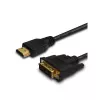 Savio CL-139 Laidas Adapteris Video 1,8 m DVI-A HDMI Tipo A (Standartinis) Juodas
