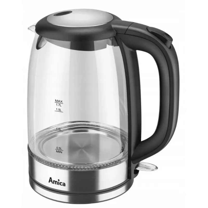 Elektrinis virdulys Amica 1,7 l 2200 W sidabrinis