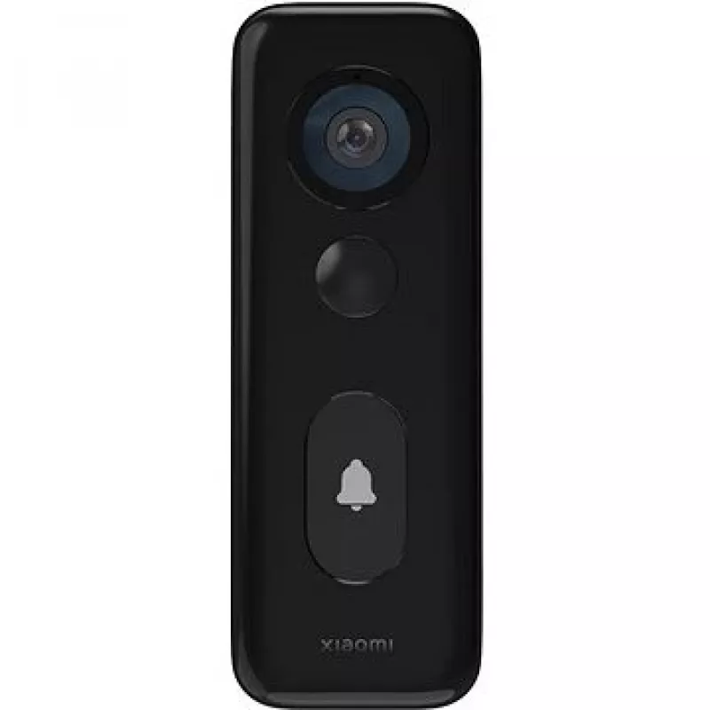 Xiaomi 3S juodas IP65 belaidis ir laidinis vaizdo durų skambutis, 2K, 180°