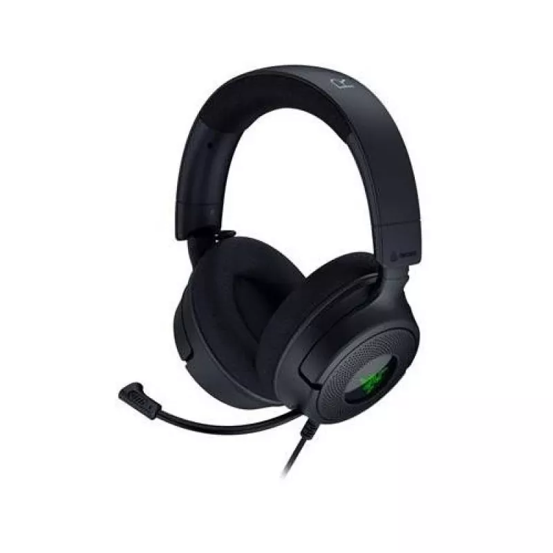 Razer Kraken V4 X – laidinis žaidimų ausinių komplektas su TriForce 40 mm tvarkyklėmis, ištraukiamu kardioidiniu mikrofonu, 7.1 erdviniu garsu ir Chroma RGB apšvietimu