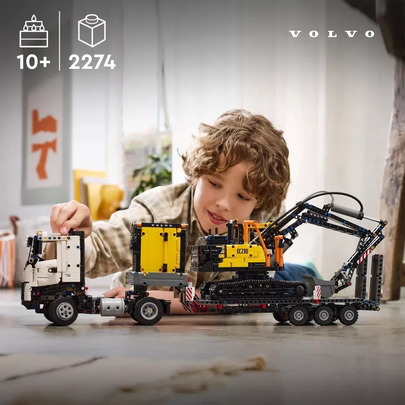 LEGO Technic Volvo FMX sunkvežimis ir EC230 elektrinis ekskavatorius 42175