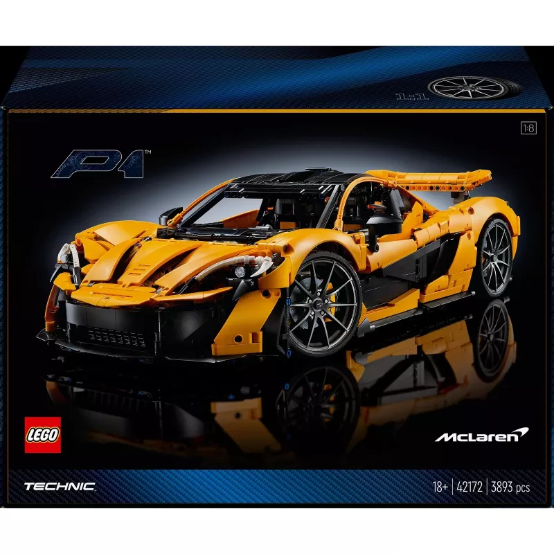 LEGO Technic 42172 McLaren P1 Modelio Automobilio Rinkinys Suaugusiems