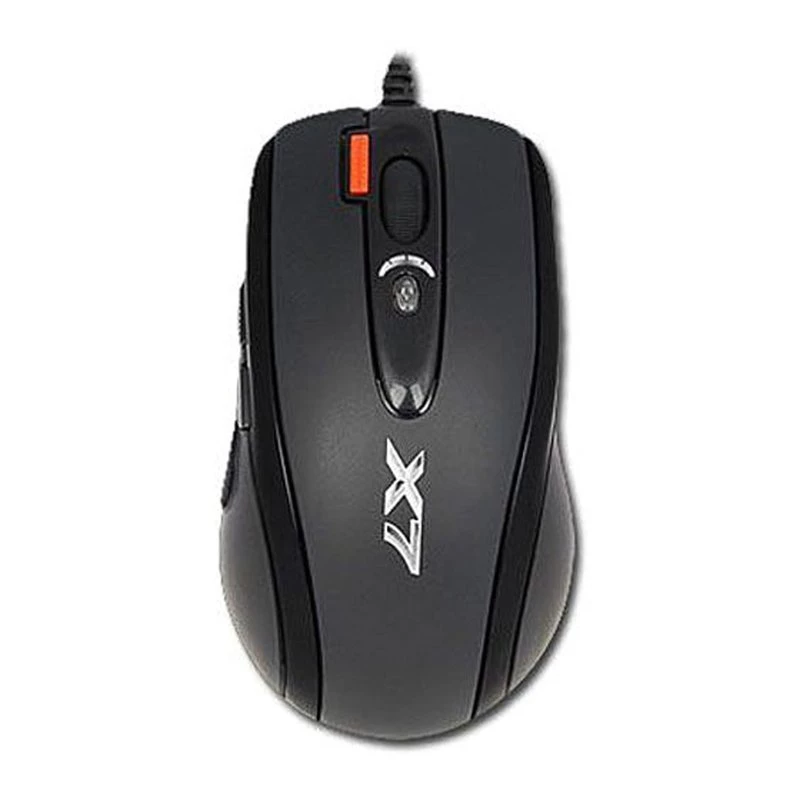 A4 Tech X-710 žaidimų pelė su slinkimo ratuku, laidas, USB, 2000 DPI, juoda