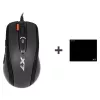 Žaidimų pelė A4Tech X-7120 USB Type-A ambidekstrinė 2000 DPI, 3 ms, laidinė, juoda