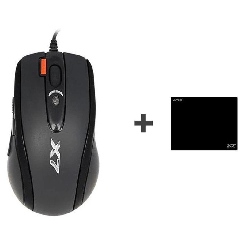 Žaidimų pelė A4Tech X-7120 USB Type-A ambidekstrinė 2000 DPI, 3 ms, laidinė, juoda
