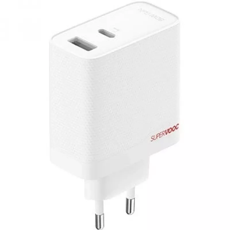 OnePlus 80W maitinimo adapteris USB-C + USB-A