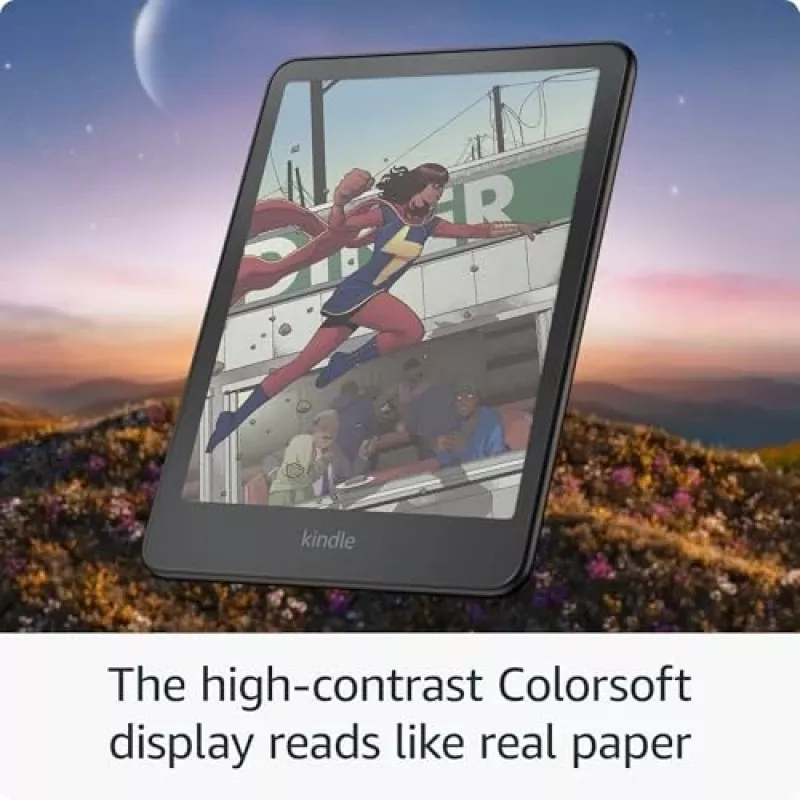 Amazon Kindle Colorsoft Signature Edition (2024) elektroninė skaitykla 7 col., 32 GB, Wi-Fi, belaidis įkrovimas, Metallic Black