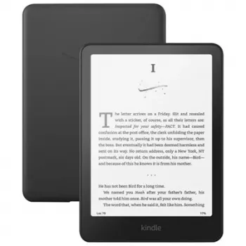 E-skaitmeninė knyga „Amazon Kindle Paperwhite“ (12-oji karta, 2024 m.) – 7 colių ekranas, 16 GB, juoda, Wi‑Fi, Bluetooth, USB‑C