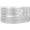 Klaviatūra Logitech Wave Keys for Mac QWERTZ vokiška balta