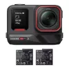 Veiksmo sporto kamera Insta360 Ace Pro 2 — 50 MP, 8K Ultra HD (7680×3272), 1/1,3 colio jutiklis, iki 240 kadrų/s, įmontuotas ekranas, Wi‑Fi, MicroSD, 177,7 g, juoda