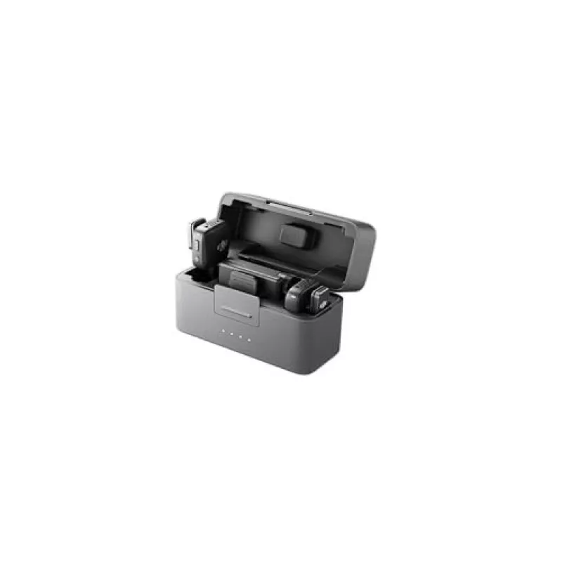 Belaidis mikrofonų rinkinys DJI Mic Mini (2 TX + 1 RX + Įkrovimo dėklas) – Tamsiai pilka