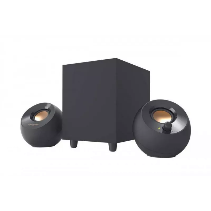 Creative Pebble Plus 2.1 garsiakalbių sistema, 8 W, juoda