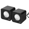 2 krypčių kompiuterio garsiakalbis Audiocore AC870 B — 3 W RMS, maitinimas per USB, 3,5 mm įvestis, 2.0 kanalai