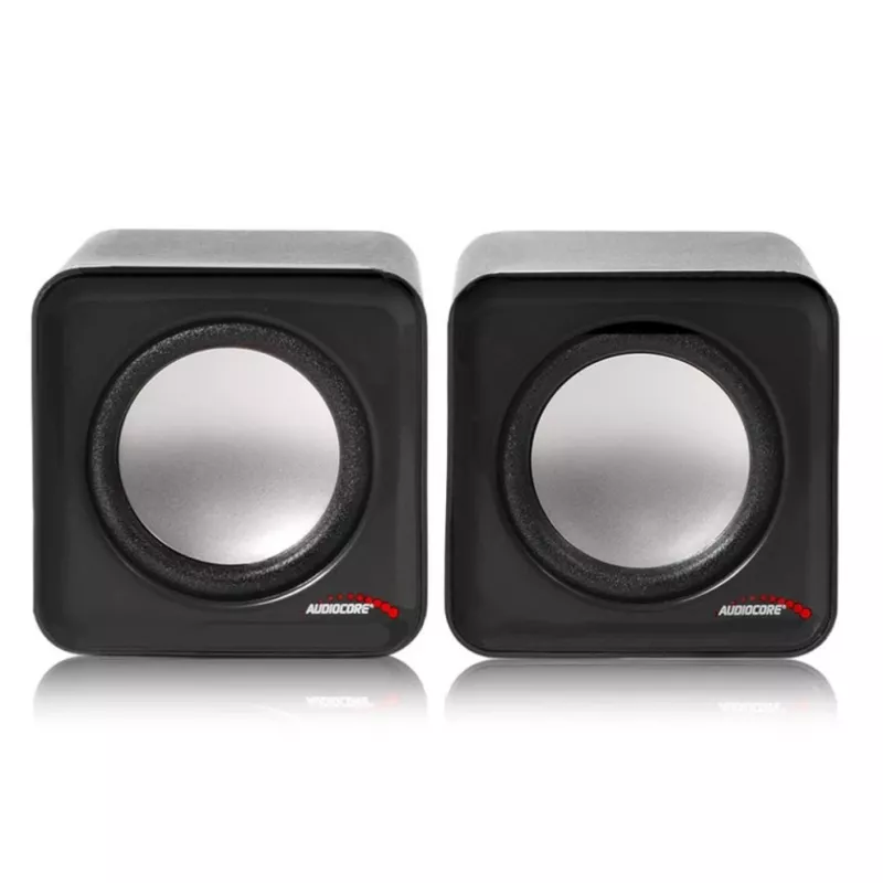 2 krypčių kompiuterio garsiakalbis Audiocore AC870 B — 3 W RMS, maitinimas per USB, 3,5 mm įvestis, 2.0 kanalai