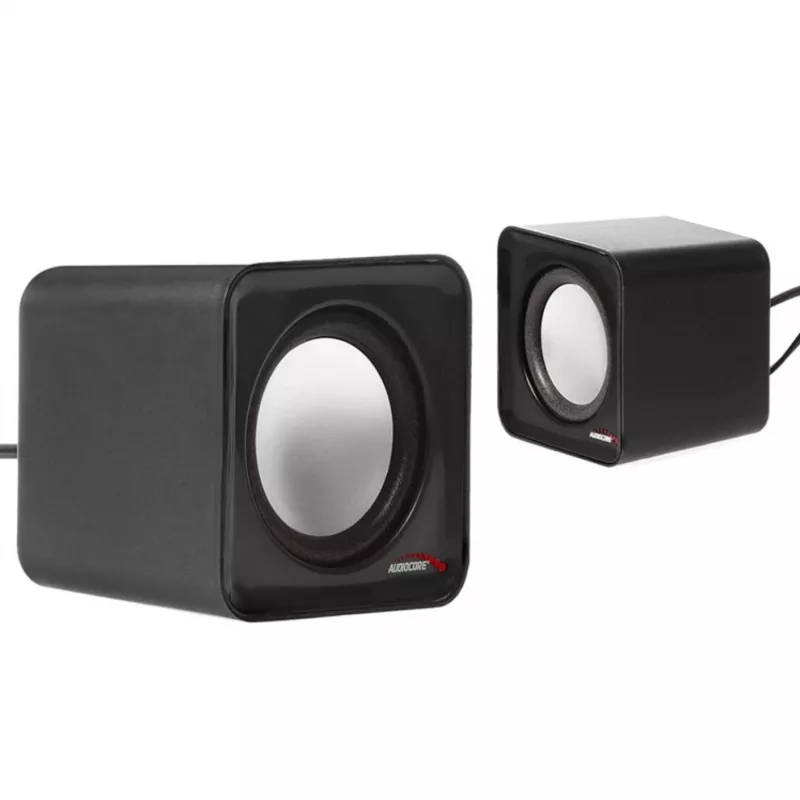 2 krypčių kompiuterio garsiakalbis Audiocore AC870 B — 3 W RMS, maitinimas per USB, 3,5 mm įvestis, 2.0 kanalai