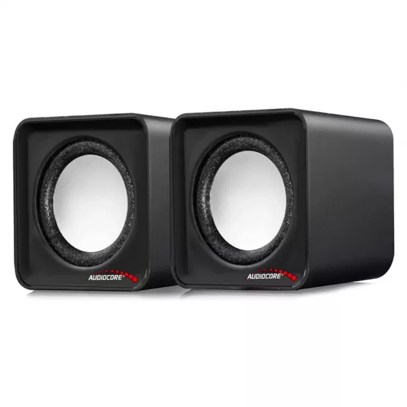 2 krypčių kompiuterio garsiakalbis Audiocore AC870 B — 3 W RMS, maitinimas per USB, 3,5 mm įvestis, 2.0 kanalai