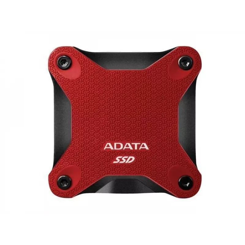 Išorinis SSD ADATA SD620 1 TB, nešiojamas USB 3.2 Gen 2 (Micro-USB B), skaitymas 520 MB/s, rašymas 460 MB/s, atsparus smūgiams, raudonas