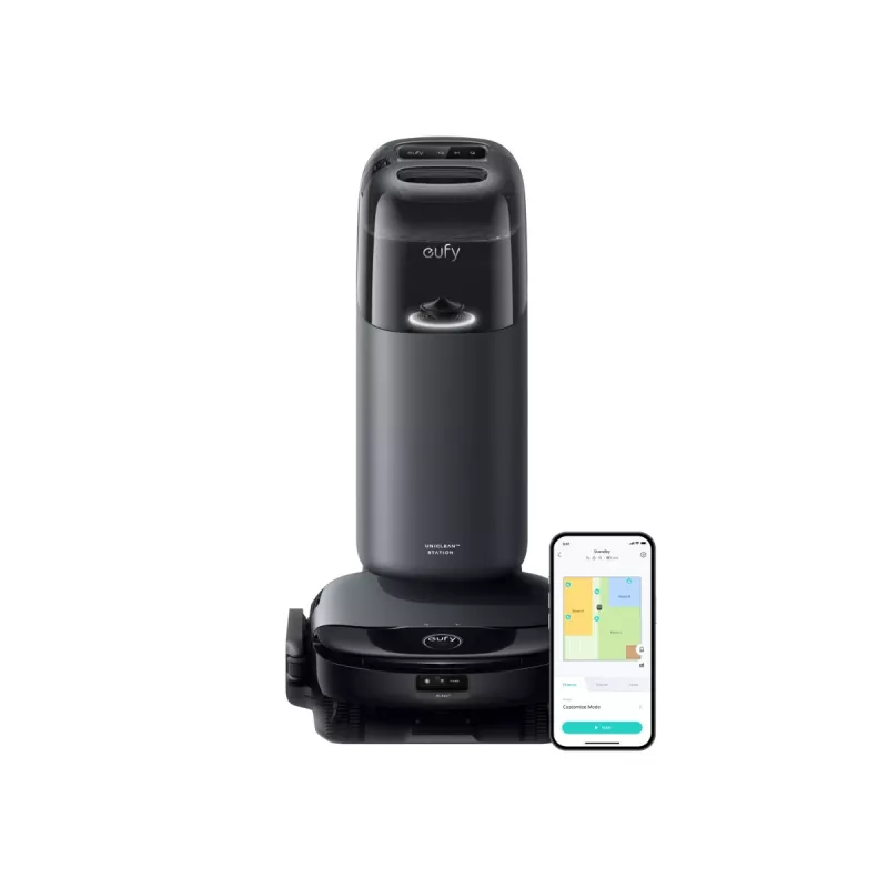 Anker Eufy | Robotinis dulkių siurblys su viskas vienoje stotele | Omni S1 | Šlapias ir sausas valymas | Maks. veikimo laikas 216 min | 4600 mAh | 8000 Pa | Pilka