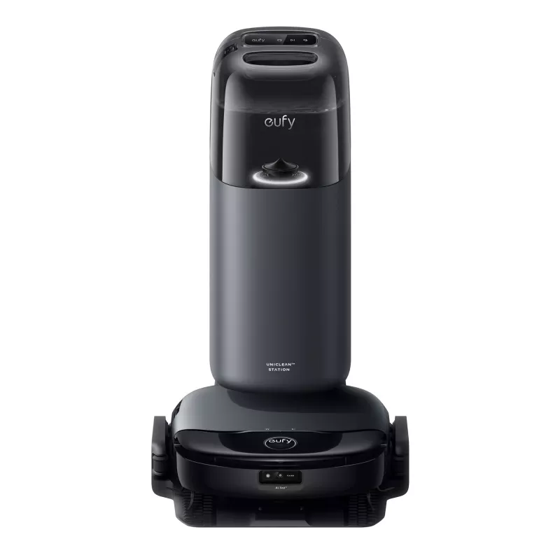 Anker Eufy | Robotinis dulkių siurblys su viskas vienoje stotele | Omni S1 | Šlapias ir sausas valymas | Maks. veikimo laikas 216 min | 4600 mAh | 8000 Pa | Pilka