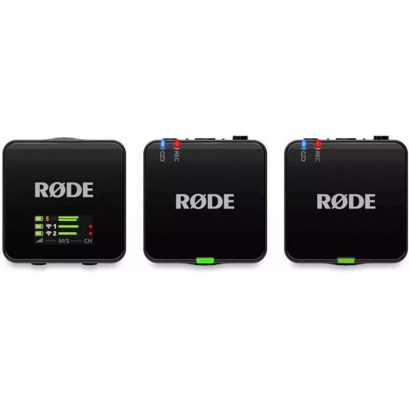 Rode Wireless GO III 3 kartos kompaktiška belaidė mikrofono sistema, juoda