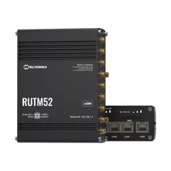 5G LTE dvigubas modemas Teltonika Networks RUTM52 (ES)