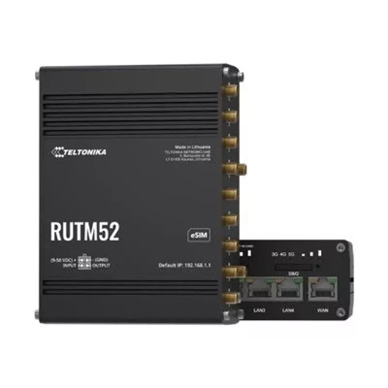 5G LTE dvigubas modemas Teltonika Networks RUTM52 (ES)
