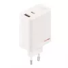 ONEPLUS SUPERVOOC 120W dviejų prievadų laidinis įkroviklis, 120W bendra išėjimo galia, 1x USB-C + 1x USB-A, 100–240V, 145 g, baltas