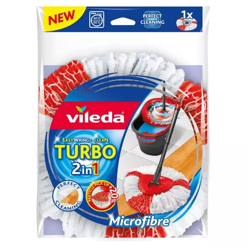 Antgalis šluotelei Vileda Turbo 2in1 Raudonas Baltas