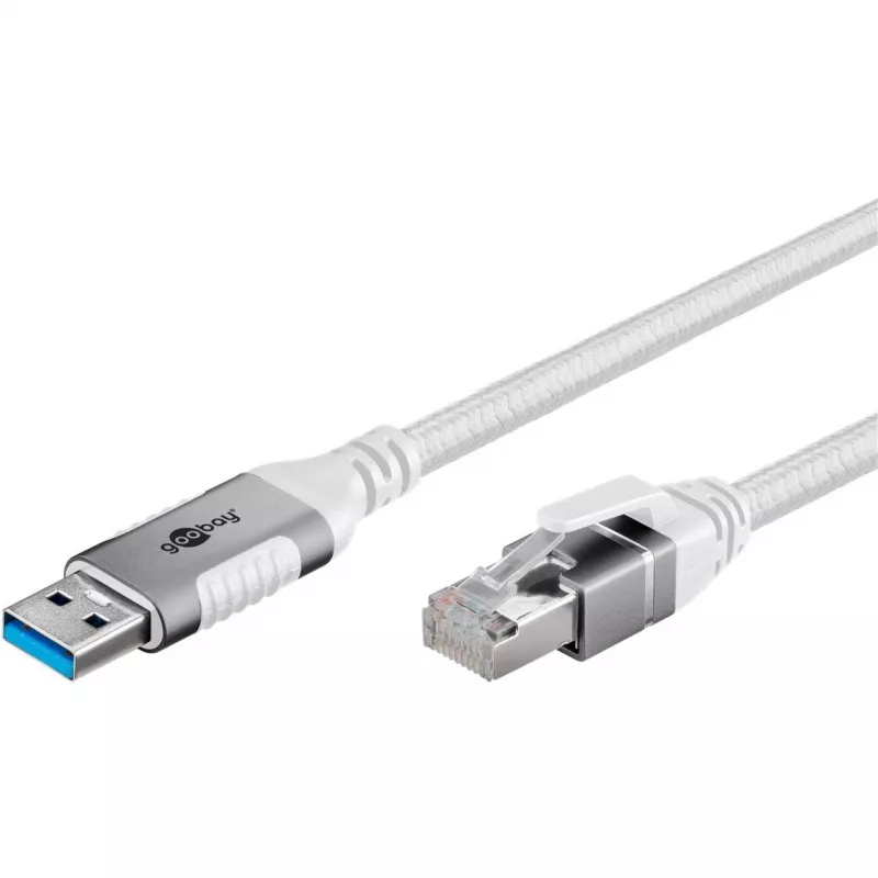 Goobay 74160 – USB 3.0 tipo A – Gigabit Ethernet adapterio laidas 3 m – tinklo adapteris – 1.000 Mbps