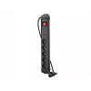 Ilgintuvas LANBERG SP1 1,5 m — 5x PL lizdai, juodas