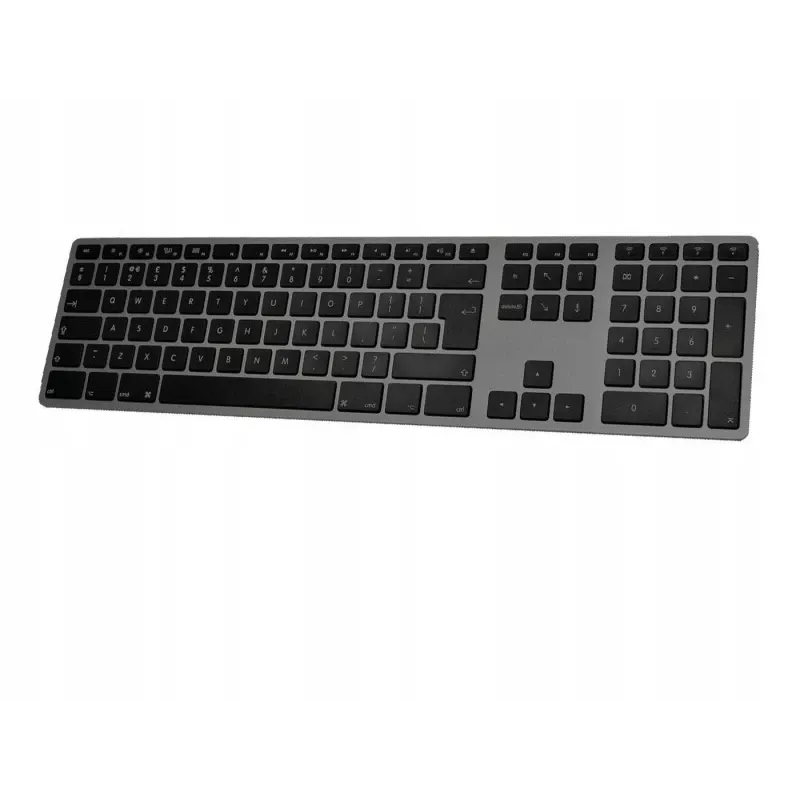 Belaidė klaviatūra Matias FK418BTLB-UK – aliumininė, su foniniu apšvietimu, Space Gray