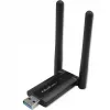 Greitas belaidis USB dviejų juostų Wi-Fi adapteris su 2 antenomis