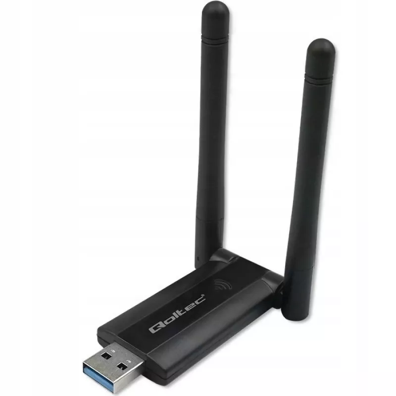 Greitas belaidis USB dviejų juostų Wi-Fi adapteris su 2 antenomis
