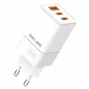 Beline sieninis įkroviklis 2x USB-C 1x USB-A 65W Baltas (tik galvutė) PD 3.0 QC