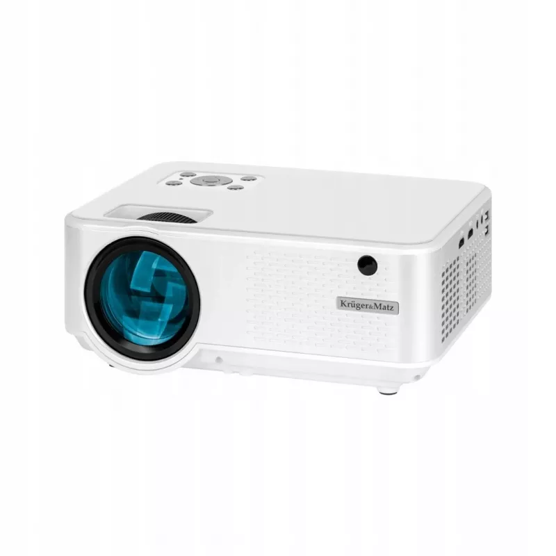 Projektorius standartinis kruger & matz V-LED20 FullHD 1080p 1920x1080, LED, 1.4:1 metimo santykis, 15–150 colių ekranas, Bluetooth, 3W garsiakalbis