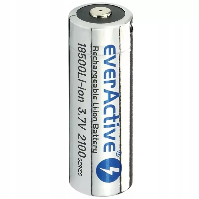 Li-ion akumuliatorius 18500 3,7V 2100mAh su USB-C jungtimi Everactive EV18500-21M