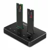 Qoltec 52274 M.2 SSD diskų dokavimo stotelė | NVMe | SATA | USB-C | DVIEJŲ 2 x 2TB