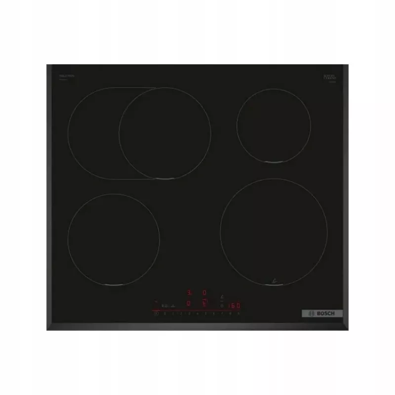 Indukcinė kaitlentė Bosch PIF651HC1E, 60 cm, 4 zonos, liečiamasis valdymas, juoda, 7400 W