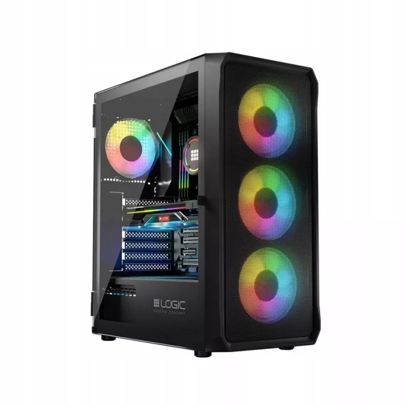 Korpusas Logic Concept Portos ARGB ATX juodas