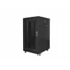 Stovimas 19 inch spintos stovas LANBERG FF01-6822-23B 22U, 1159×600×800 mm, IP20, ratukai, rakinamas, juodas