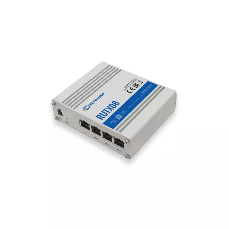 Teltonika RUTX08 laidinis maršrutizatorius Gigabit Ethernet Nerūdijantis plienas