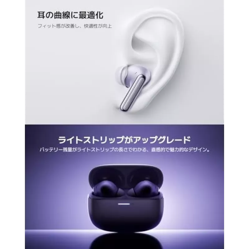 Ausinės Xiaomi Buds 6 Pro – belaidės, į ausį įstatomos, Bluetooth 5.3, ANC, IP54, 36 h su dėklu, belaidis įkrovimas, USB-C, Space Black